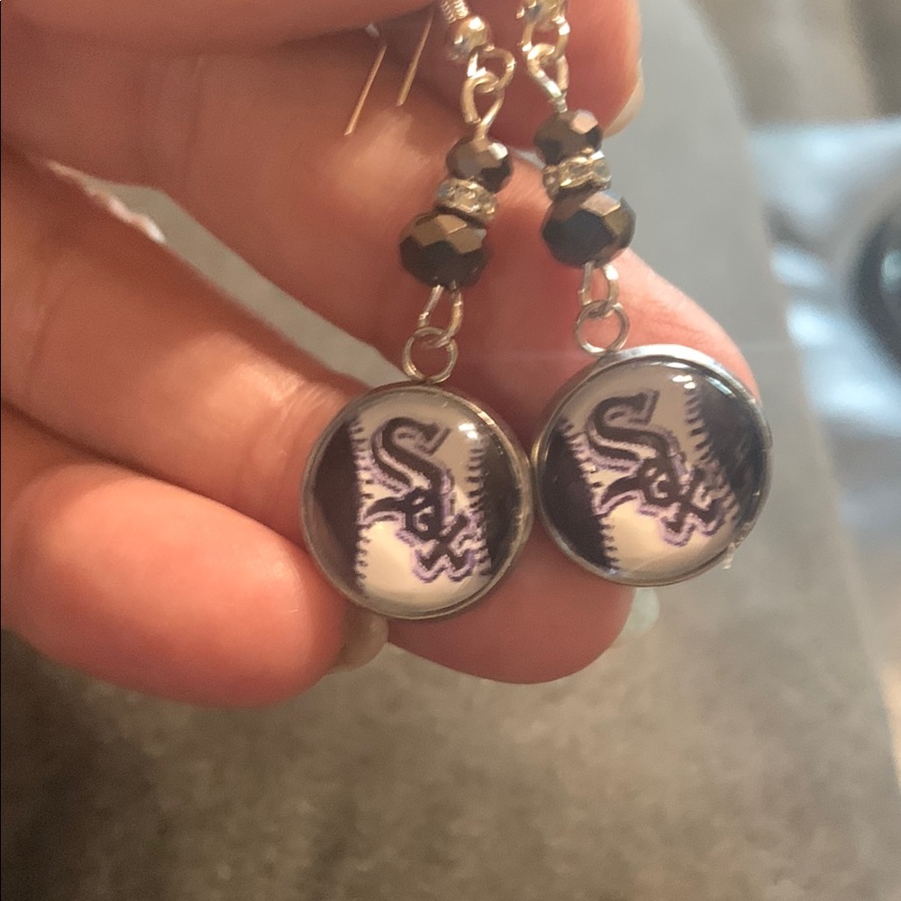 Chicago White Sox earrings